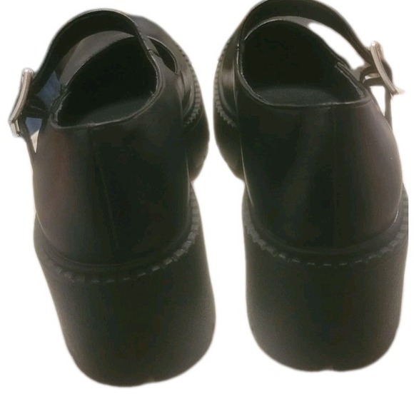 Madden Girl Black Mary Jane Platform Chunky Block Heel Whimsigoth Y2K - Picture 11 of 11